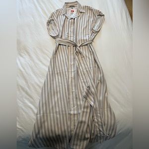 H&M Spring Dress with tie waist Women’s Size Large